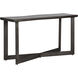 Marley 56 X 18 inch Dark Brown / Antique Gunmetal Console Table